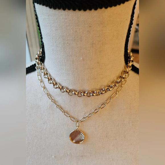 J. Crew Mixed Chain Layering Necklace - Picture 3 of 4